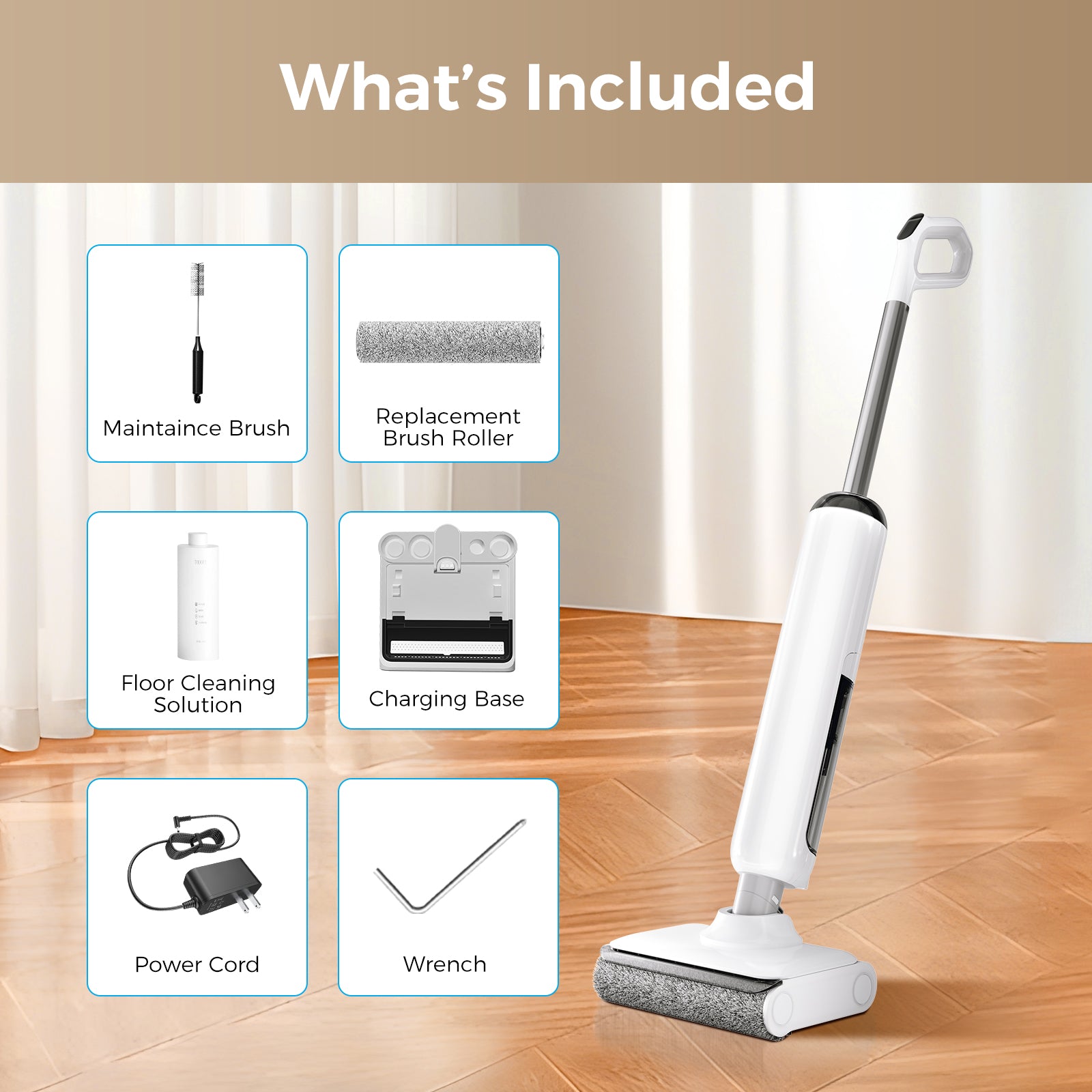 Complete Cordless Wet Dry Vacuum Floor Cleaner and Mop, One-Step Cleaning for Hard Floors, Great for Sticky Messes and Pet Hair