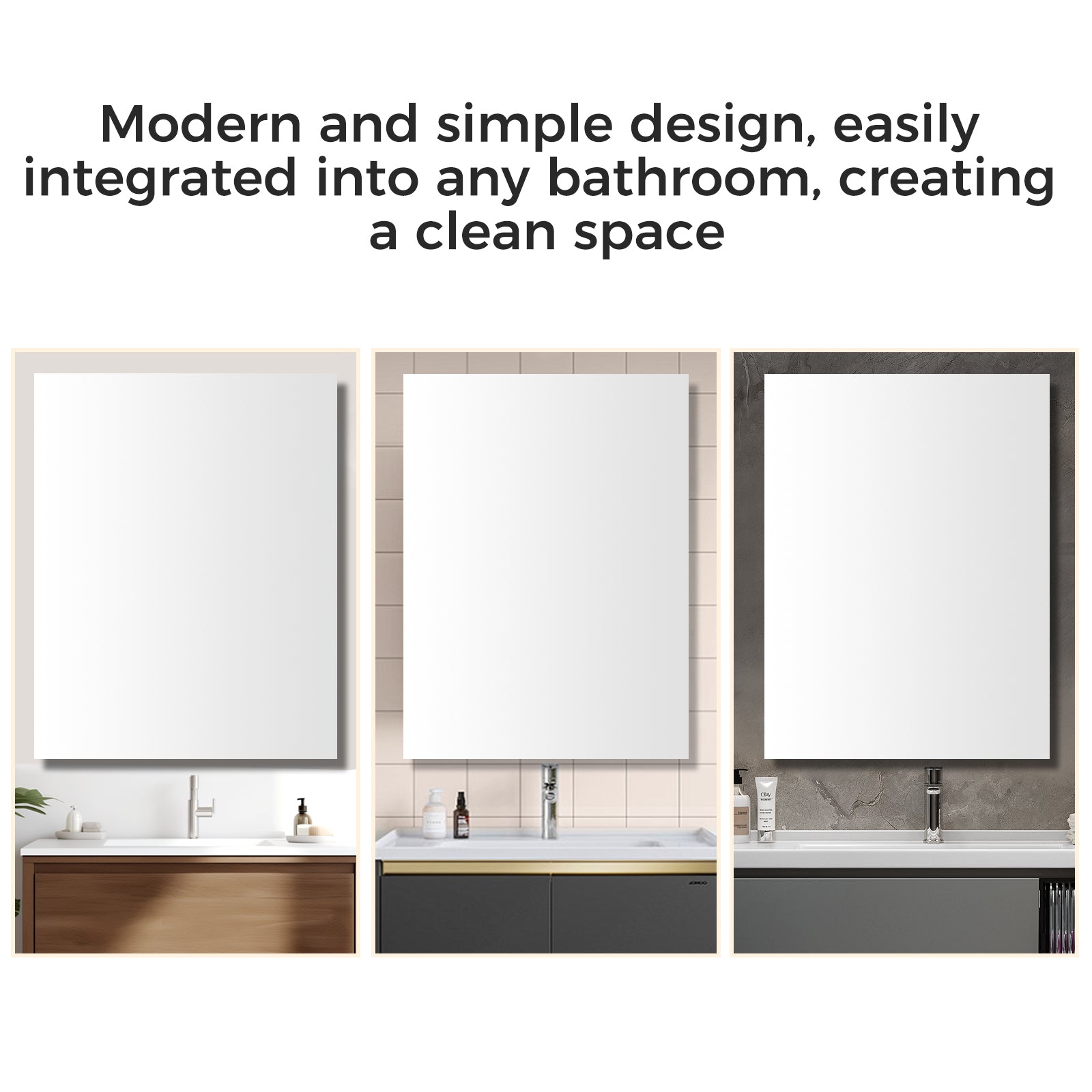 Bathroom medicine cabinet with mirror